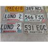 Image 3 : 17 Various Manitoba License Plates 1971+ Up- 2 Personalized " Lund 2"
