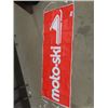 Image 1 : Vintage Motoski Vinyl Banner 34"×94"