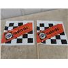 Image 3 : 4 Moto Ski Snowmobile Trade Mark Vinyl Flags with 24" Stick- 10"×11"
