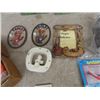 Image 3 : Assorted Novelty Gift Ware: Tree Faces, Toilet Plaques, Carrot Salt + Pepper Shakers, Marbles, Infla