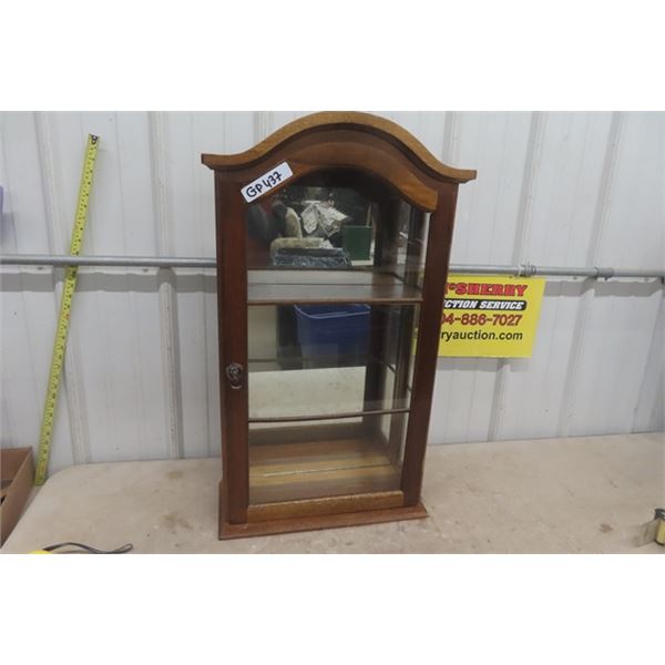 Modern Wooden Display Cabinet 7.5"×17"×32"
