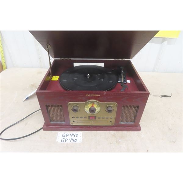 Sylvania Nostalgia 5 -in-1 Turntable, Radio, CD Player