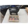 Image 1 : Small Box of Magic the Gathering Cards + Cast Iron Dog Doorstop