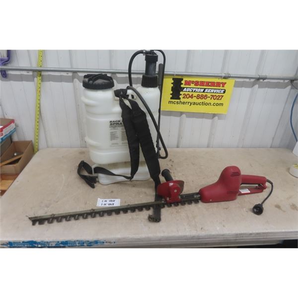 4 Gal Back Pack Sprayer with 30" Hedge Trimmer