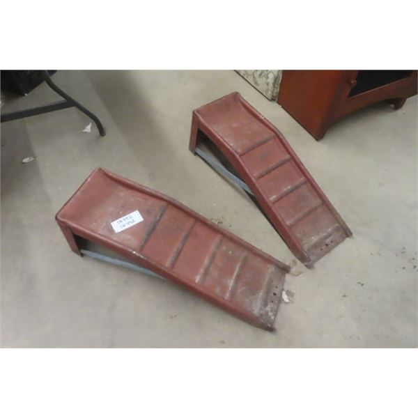 Pair of Heavy Duty Steel Car Ramps
