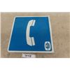 Image 4 : Manitoba Telephone System Double Sided Metal Flange Sign 15"×15"