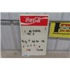 Image 1 : Plastic  Coca-Cola Menu Board with a Few Letters
