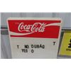 Image 2 : Plastic  Coca-Cola Menu Board with a Few Letters