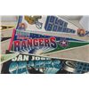Image 6 : 8 Assorted Sports Pennants: Blie Bombers with Pin Back Buttons, Yankees, Celtics, Kings plus others