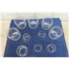 Image 2 : 10 Assorted Clear.Glass Lantern Faunts/ Globes - Different Sizes