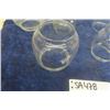 Image 6 : 10 Assorted Clear.Glass Lantern Faunts/ Globes - Different Sizes