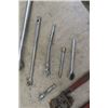 Image 4 : 3/4" Ratchet, 3/8" Drive Ratchets, Pipe Wrenches, 6 Large Wrenches- 3 are 11/4"