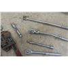 Image 7 : 3/4" Ratchet, 3/8" Drive Ratchets, Pipe Wrenches, 6 Large Wrenches- 3 are 11/4"