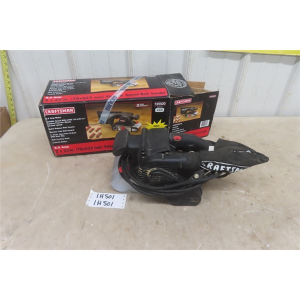 Craftsmab 8.5 anp variable speed belt sander