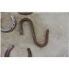 Image 6 : 15 vintage horse shoes - steel "s" hook, stirrups