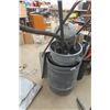 Image 1 : 3 Garbage Cans, Shop Vacuum, Garden Hose, Snow Scoop