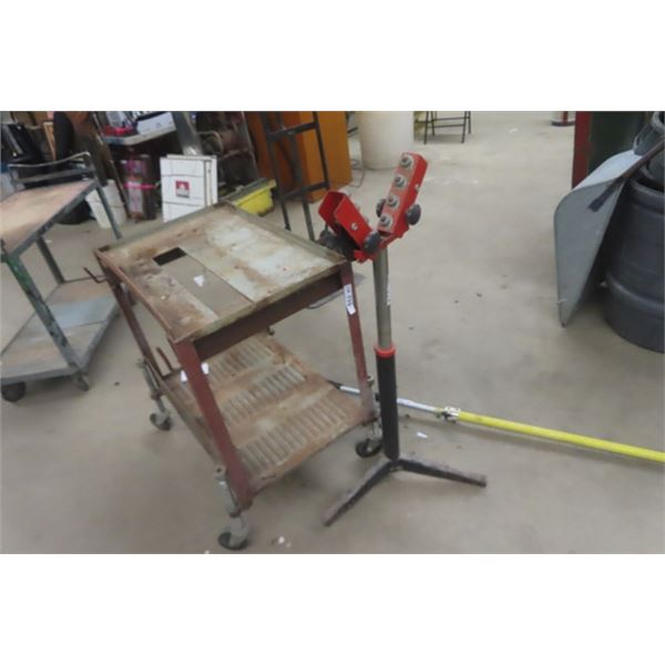 Roller Stand, Steel Shop Portable Table 20" x 31"x33" 
