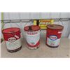Image 1 : (3) 5 Gal Oil Pail - Esso, Texaco