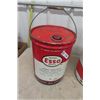 Image 2 : (3) 5 Gal Oil Pail - Esso, Texaco