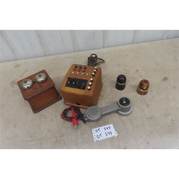Ringer Box Transfer Station, Lineman Phone, 2 Insulators