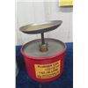 Image 2 : Just Rite SAfety Fuel Can, 2 Shell Quart Oil Tins with Product, 1 Quart Plunger 