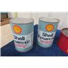 Image 4 : Just Rite SAfety Fuel Can, 2 Shell Quart Oil Tins with Product, 1 Quart Plunger 