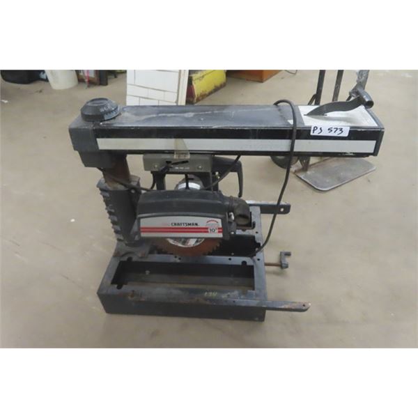 Craftsman 10" Radial Arm Saw - No Stand 11.5 Amp