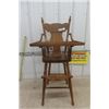 Image 1 : Wooden Press Back High Chair