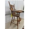 Image 2 : Wooden Press Back High Chair