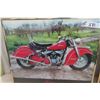 Image 2 : 2 Pictures; 1) Haley Davidson, 1)Indian - Both 16" x 20" 