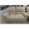 Image 1 : Microsuede Reclining Love Seat