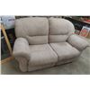 Image 1 : Microsuede Reclining Love Seat