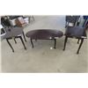 Image 1 : 3 pc Table Set: Coffee Table 16"×21"×42" & 2 End Tables 18"×21"×21"