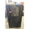 Image 1 : Vintage Painted China Cabinet/ Kitchen Cabinet 16"×32"×56"
