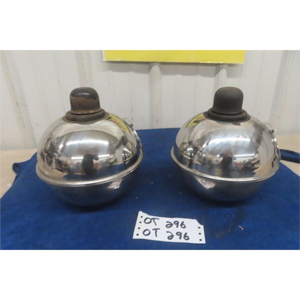 2 Vintage Chrome Road Flares