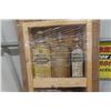 Image 2 : 21 Vintage Medicine Bottles + Nice Wooden Display Shelf