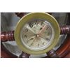 Image 2 : Ship Steering Wheel Clock 16" Wide