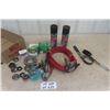 Image 1 : Booster Cables, Bearings, Filter Wrench, 2 New Cans of Parts Cleaner, 2 Ford Cap Filters 