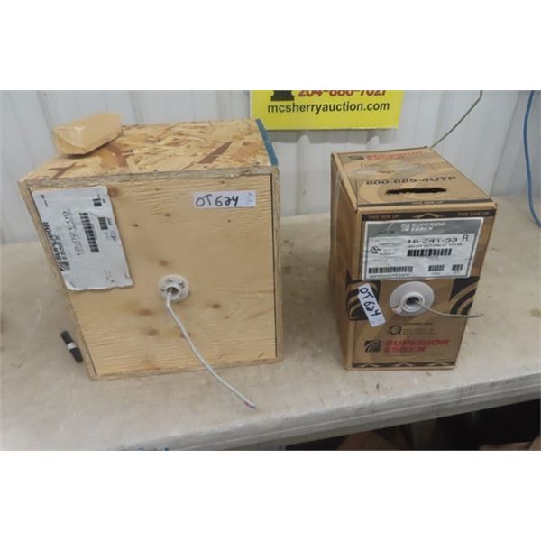 2 Rolls of Communication Cable - Details in Last Picture 