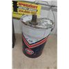 Image 2 : Gulf 5 Gal Oil Pail, Bowser Topper 2 Sided Sign 16.5"×22"