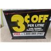 Image 3 : Gulf 5 Gal Oil Pail, Bowser Topper 2 Sided Sign 16.5"×22"
