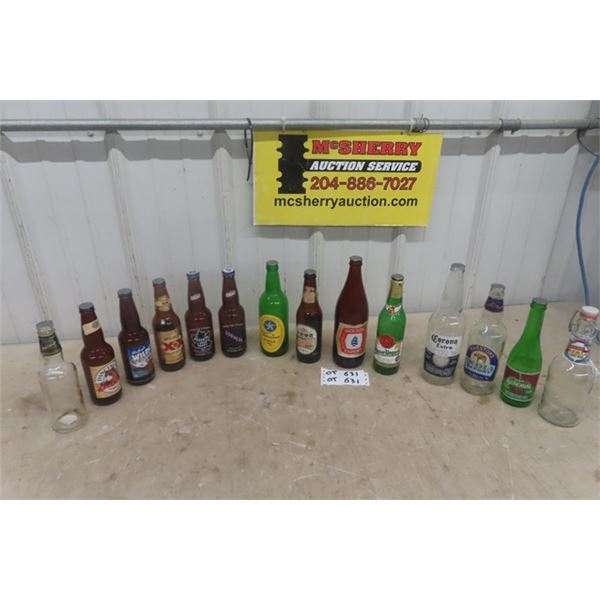 21 Various Beer Bottles