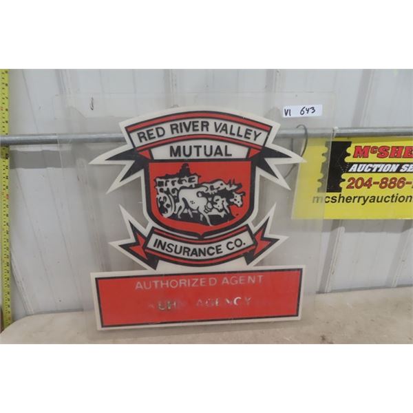 Red River Valley Plexi Glass Sign 24"×24 