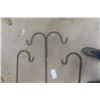Image 2 : 3 Wrought Iron Sheppard's Hook Plant Holder- 1 Double