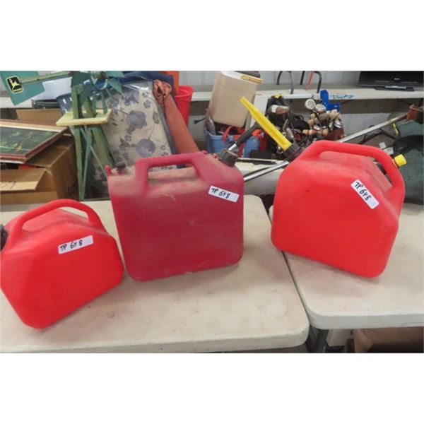 3 Gas Cans