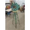 Image 2 : Metal Yard Windmill John Deere Colors + Decal 55" Tall
