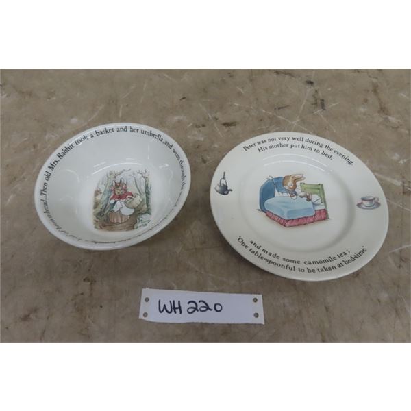 Wedgewood Beatrix Potter Peter Rabbit Bowl and Saucer