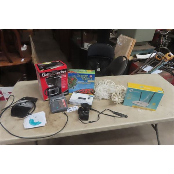 Cannon EOS 850 Camera, Betty Crocker Coffee Machine, Answering ...