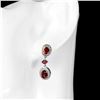 Image 2 : Natural  Untreated Mozambique Garnet Earrings