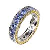 Image 1 : Natural Tanzanite Sapphire Eternity Ring